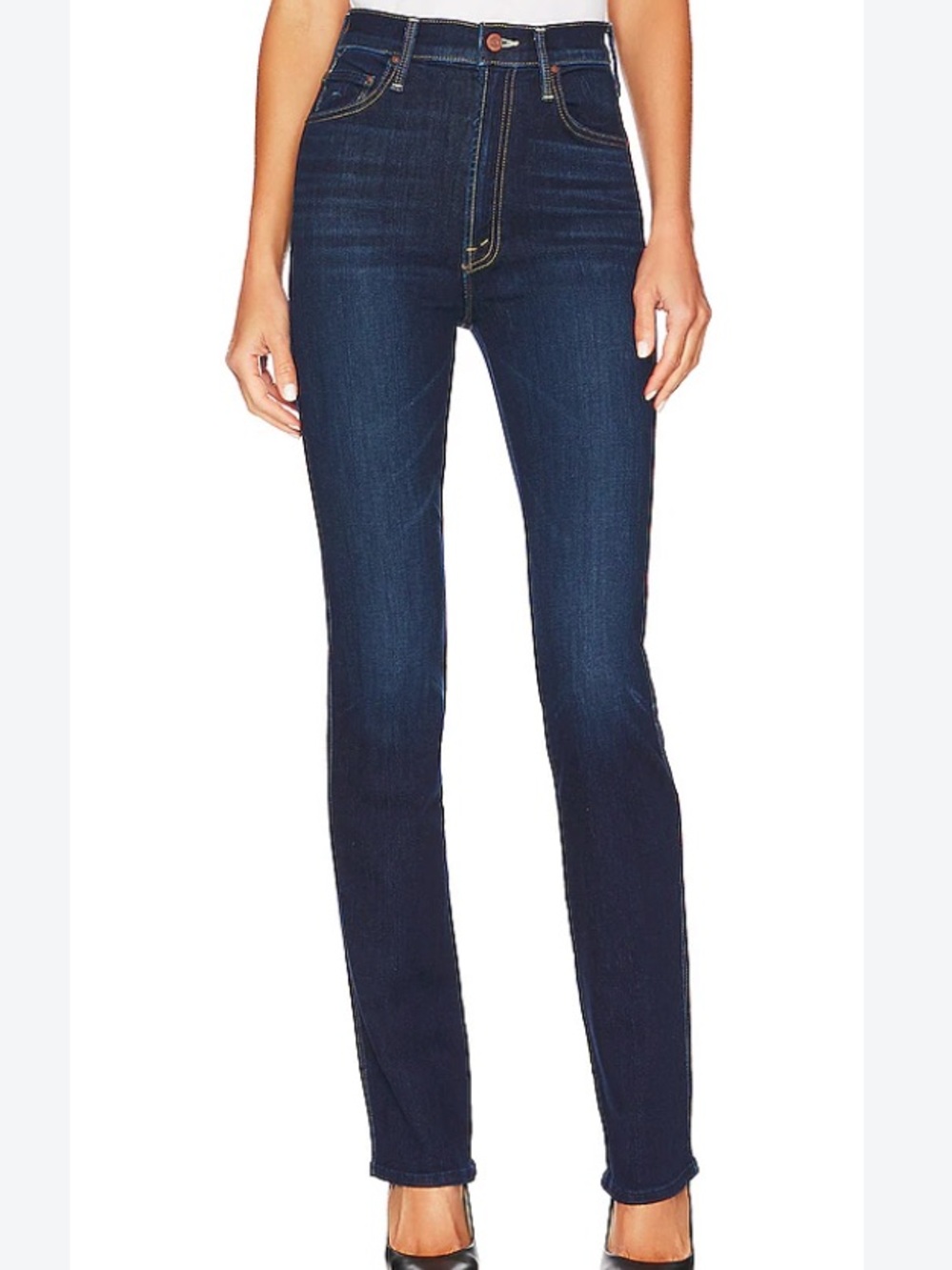 MOTHER High Waisted Double Rider Skimp Jeans